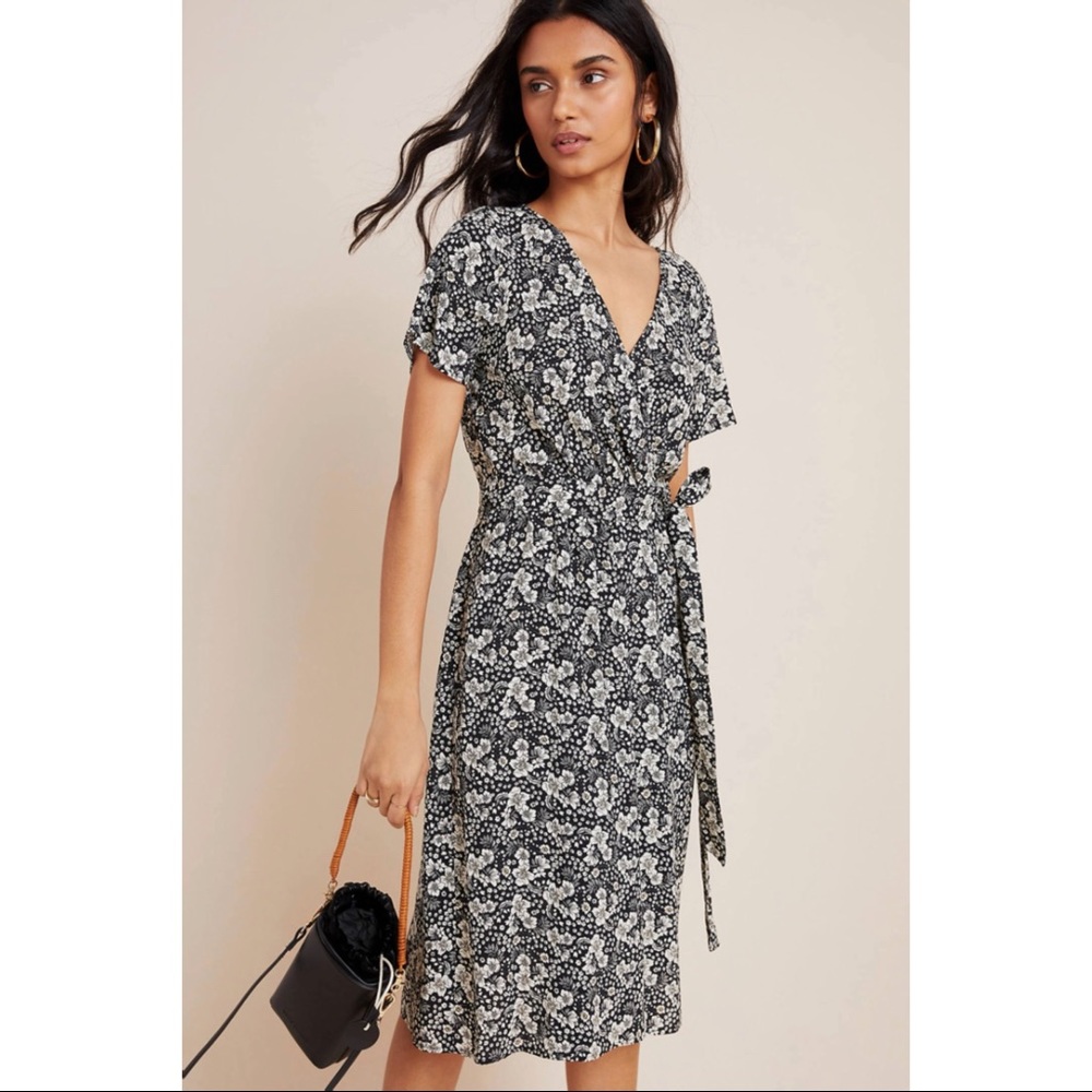 Anthro Velvet by Graham & Spencer Rona Midi Dress